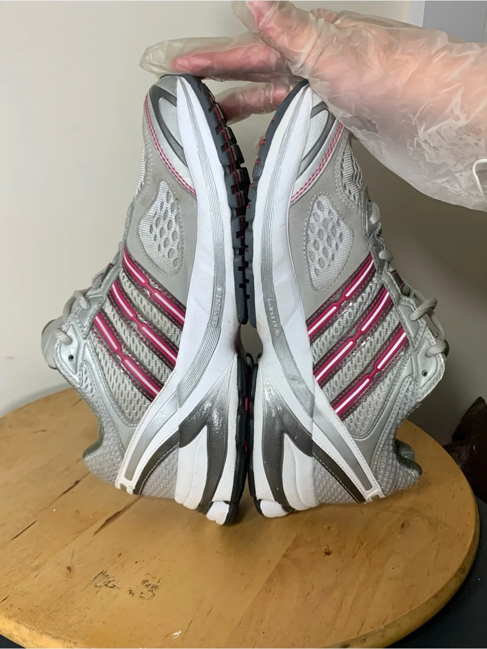 adidas Supernova Running Shoes Gray Prink Adiprene Sz 7.5 Athletic Y2K - Picture 6 of 16